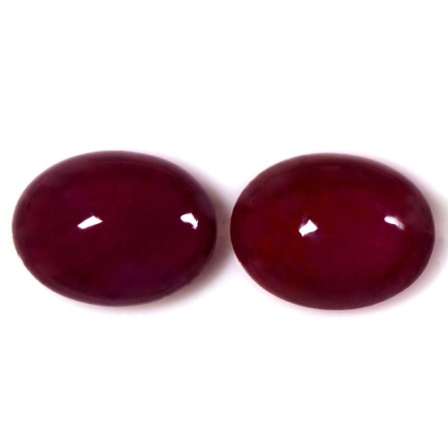 5.15 Cts Natural Top Deep Blood Red Ruby Oval Cab Unheated Madagascar 9x7 mm