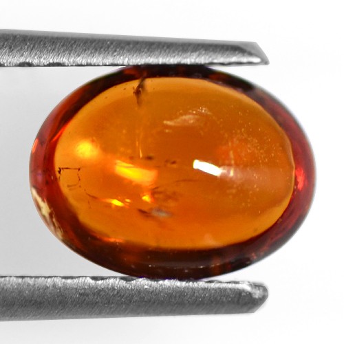 1.71 Cts Natural Top Fanta Orange Mandarin Spessartite Garnet Oval Cab Namibia