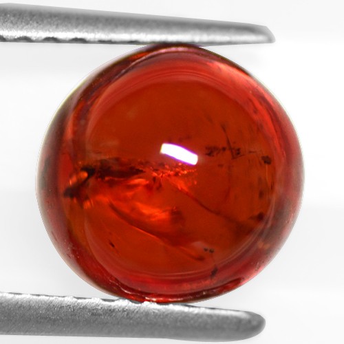 3.40 Cts Natural Top Fanta Orange Mandarin Spessartite Garnet Round Cab Namibia