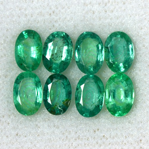 3.21 Cts Natural Top Green Emerald Loose Gemstone Oval Cut Lot Untreated Zambia