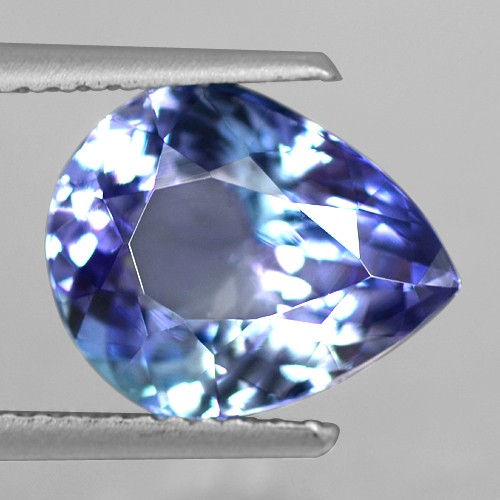 3.41 Cts Natural Top AAA+ D Block Blue Tanzanite Loose Gemstone Pear Cut Tanzania