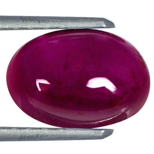1.52 cts Natural Top Red Ruby Oval Cab Madagascar Unheated 7x5 mm Loose Gemstone