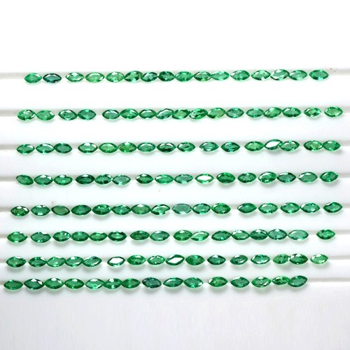 15.04 Cts Natural Lustrous Rich Green Emerald Marquise Cut Lot Zambia Wholesale