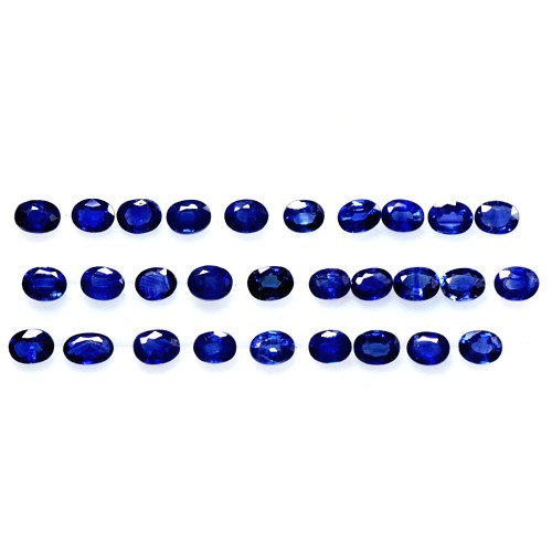 7.41 Cts Natural Top Royal Blue Sapphire Loose Gemstone Oval Cut Oldmogok 4x3 mm