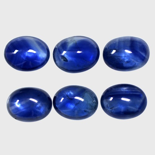 14.68 Cts Real Top Lustrous Royal Blue Sapphire Oval Cabochon Lot Thailand 9x7mm