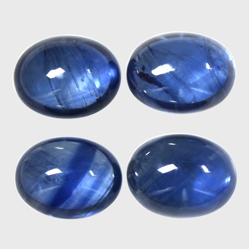 11.26 Cts Real Top Lustrous Royal Blue Sapphire Oval Cabochon Lot Thailand 9x7mm
