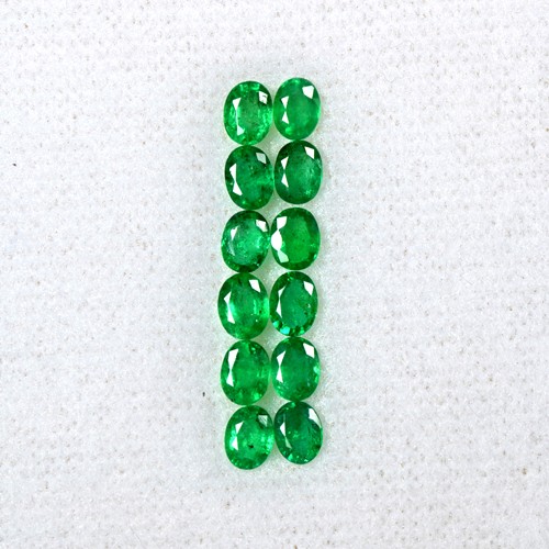 2.32 Cts Natural Top Lustrous Rich Green Emerald Oval Cut Lot Zambia Gemstone