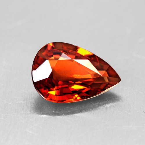 1.49 Cts Natural Lustrous Top Fanta Honey Orange Spessartite Garnet Pear Cut Gem