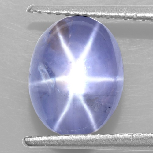 6.10 Cts Natural Lustrous Sharp 6 Rays Unheated Blue Star Sapphire Oval Cabochon