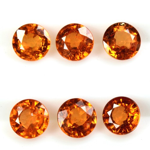 3.36 Cts Natural Lustrous Fanta Orange Spessartite Garnet Lot Unheated Namibia