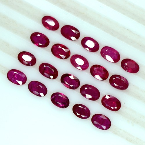 Loose Gemstones Big！Top Pigeon Blood Red Ruby Unheated 18x25mm Oval Cut AAAAA 