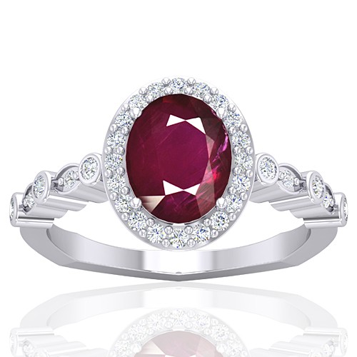 Rival Ruby Two Stone Ring – Valani Atelier