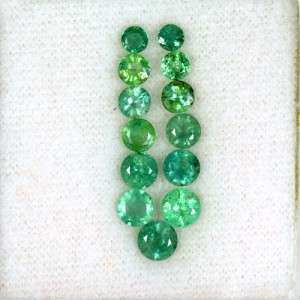 5.34 Cts Natural Top Green Emerald Loose Gemstone Round Cut Lot Untreated Zambia