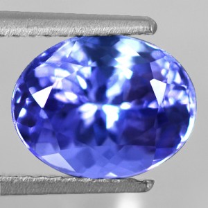 2.73 Cts Natural AA+ Top Purple Blue Tanzanite Oval Cut Tanzania