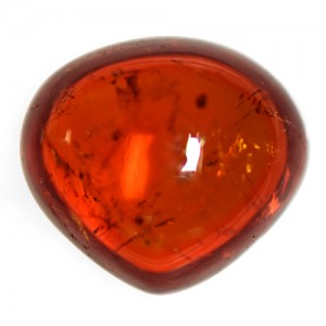 3.22 Cts Natural Top Fanta Orange Mandarin Spessartite Garnet Heart Cab Namibia