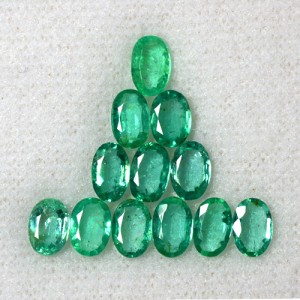 4.75 Cts Natural Top Green Emerald Loose Gemstone Oval Cut Lot Untreated Zambia