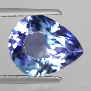 3.41 Cts Natural Top AAA+ D Block Blue Tanzanite Loose Gemstone Pear Cut Tanzania