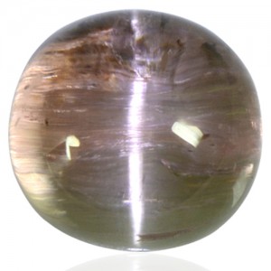 13.17 cts Natural Rare Top Tourmaline Cats Eye Gemstone Round Cabochon Africa