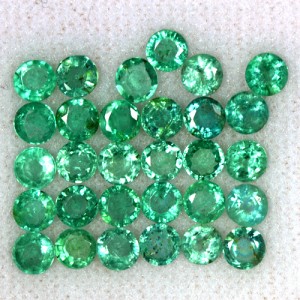 5.59 Cts Natural Top Green Emerald Loose Gemstone Round Cut Lot Untreated Zambia