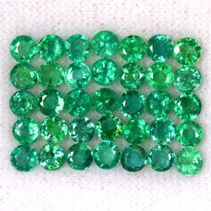 6.88 Cts Natural Top Green Emerald Loose Gemstone Round Cut Lot Untreated Zambia