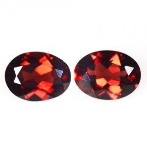 2.89 cts Natural Mind Boggling Pyrope Red Garnet Oval Cut Pair Mozambique 8x6 mm