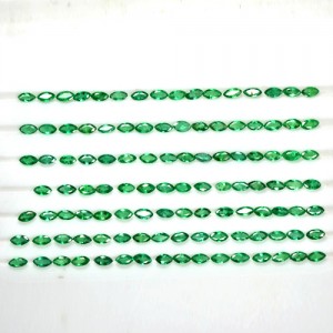 12.60 Cts Natural Lustrous Rich Green Emerald Marquise Cut Lot Zambia Awesome