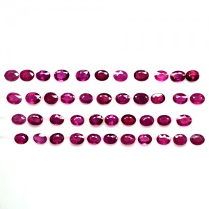 8.12 Cts Natural Top Blood Red Ruby Loose Gemstone Oval Cut Lot Oldmogok 4x3 mm
