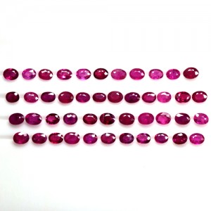 8.68 Cts Natural Top Pink Red Ruby Loose Gemstone Oval Cut Lot Oldmogok 4x3 mm