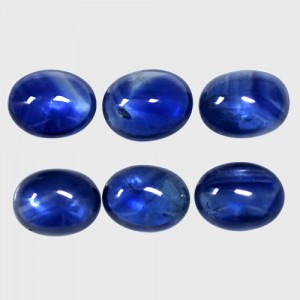 14.68 Cts Real Top Lustrous Royal Blue Sapphire Oval Cabochon Lot Thailand 9x7mm