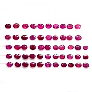 10.57 Cts Lustrous Blood Red Ruby Loose Gemstone Oval Cut Lot Oldmogok 4x3 mm