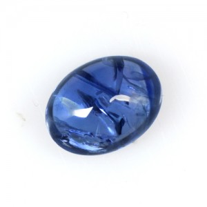 1.83 Cts Real Lustrous Royal Blue Sapphire Oval Cabochon Thailand 8x6mm Gemstone