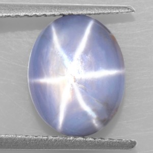 5.28 Cts Natural Lustrous Sharp 6 Rays Unheated Blue Star Sapphire Oval Cabochon