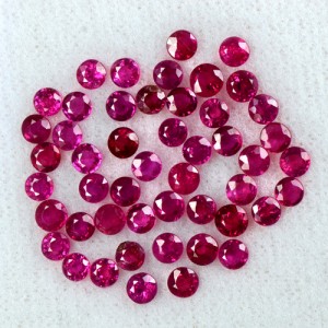 7.63 Cts Natural Lustrous Top Ruby Round Cut Lot Finest Loose Gemstone Oldmogok Video
