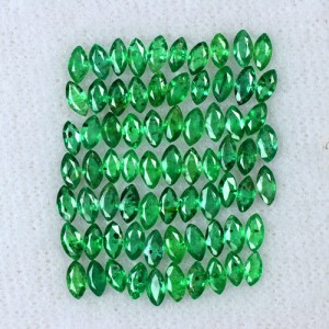 5.63 cts Natural Lustrous Top Rich Green Marquise Cut Lot Emerald Gems Zambia