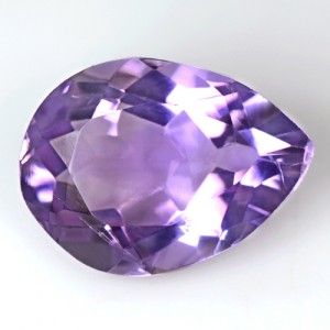 5.52 Cts Natural Top Purple Pear Cut Amethyst 14x10 mm Brazil Loose Gemstone