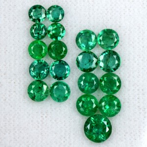 6.35 Cts Natural Rich Green Emerald Loose Gemstone Round Lot Untreated Zambia