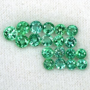 5.95 Cts Natural Top Green Emerald Untreated Loose Gemstone Round Cut Lot Zambia