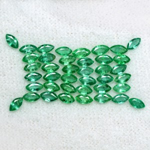 4.39 Cts Natural Amazing Top Emerald Loose Gemstone Marquise Cut 40 Pcs Zambia