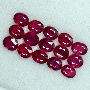 5.83 Cts Natural Top Pigeon Blood Red Ruby Oval Excellent Cut Lot Burma 5x4 mm