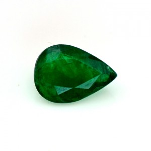 2.10 Cts Natural Top Fine Quality Green Emerald 11x8x4 mm Pear Shape Zambia