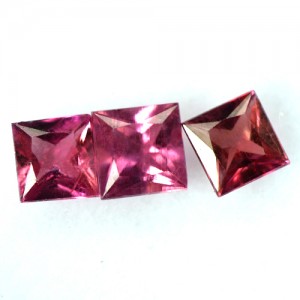 Natural Top Red Ruby Princess Cut Square Lot 4 upto 4.5 mm Gemstone Offer Burma
