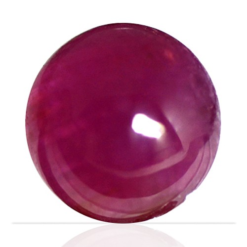 2.07 cts Natural Top Red Ruby Round Cab Madagascar Unheated 7 mm Loose Gemstone