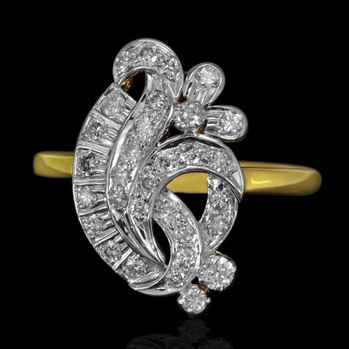 18k Pure Yellow Gold Natural Top 0.79 Carat Diamond Ladies Wedding Fine Designer Ring