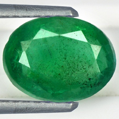 1.82 Cts Natural Green Emerald Gemstone Oval Cut Zambia Mined Unheated
