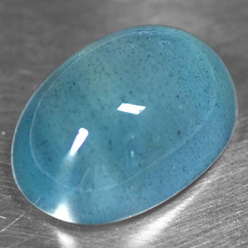 15.1 Cts Natural Top Blue Aquamarine Rare Santa Maria Gemstone Oval Cabochon 18x13 mm