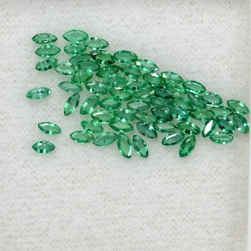 4.15 Cts Natural Top Green Emerald Gemstone Marquise Cut Lot Untreated Zambia
