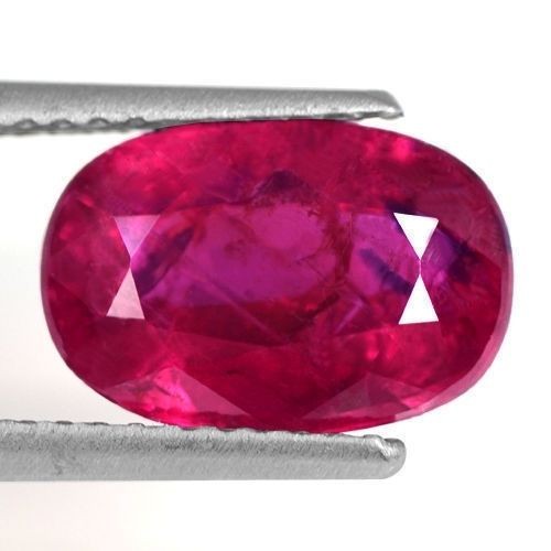 3.20 Cts Natural Top Blood Red Ruby Gemstone Oval Cut Certified Mozambique Rare