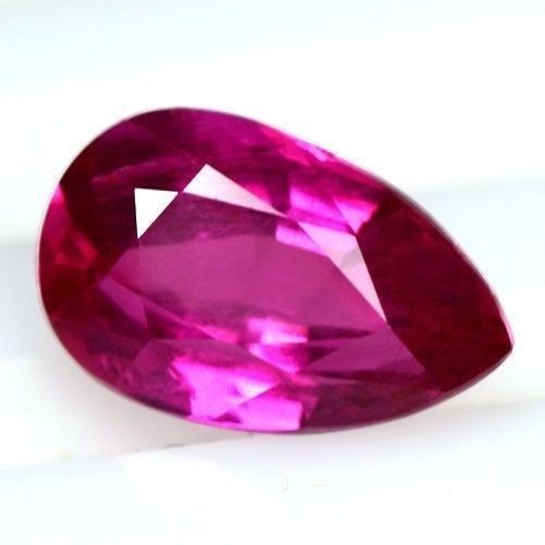 1.04 Cts Natural Top Pink Red Ruby Gemstone Pear Cut Certified Unheated Rare
