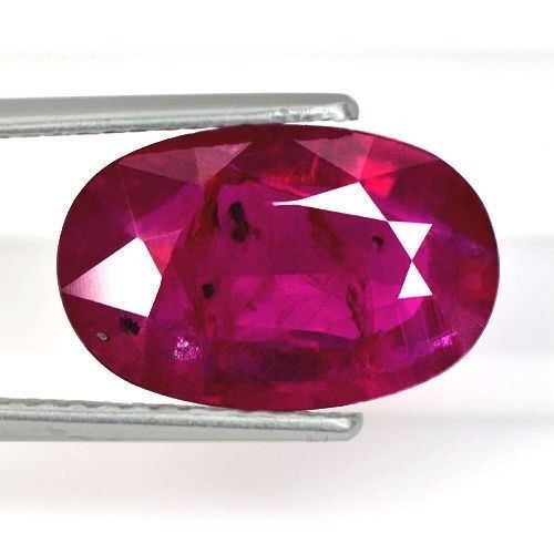 3.46 Cts Natural Top Rare Red Ruby Oval Cut Certified Untreated Oldmogok Lovely