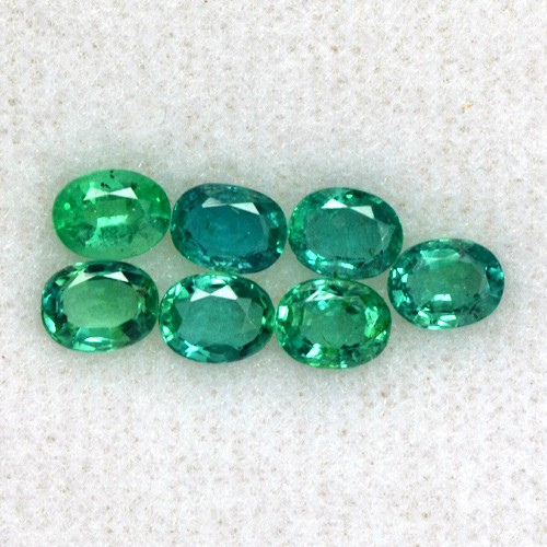 2.69 Cts Natural Top Green Emerald Loose Gem Oval Cut Lot Zambia Untreated 5x4mm